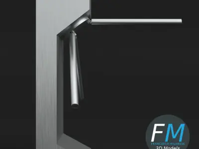Vertical turnstile gate 3D model