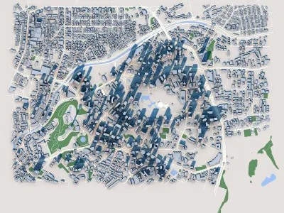 Merdeka 118 Petronas Towers Kuala Lumpur Malaysia 3D model