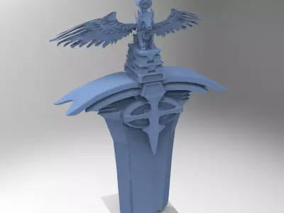 League of legends Inspired Sword Statue 3D 3D model
