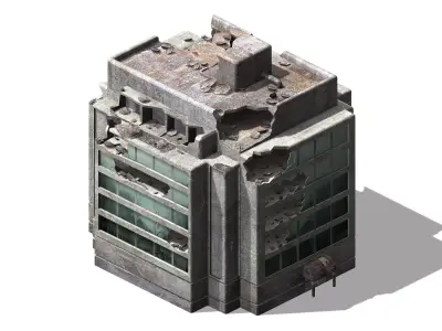 The future world - street waste 05 3D model