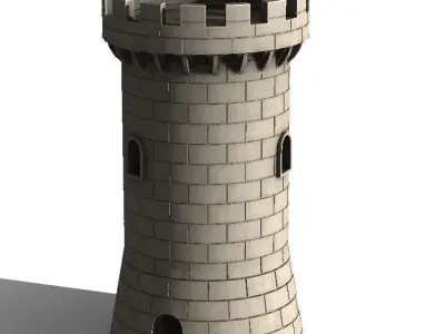 Awesome Castle Tower Miniature perfect for Resin or FDM printing 3D print model