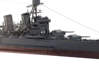 IMPERIAL JAPANESE NAVY 1940s CRUISER  3D model