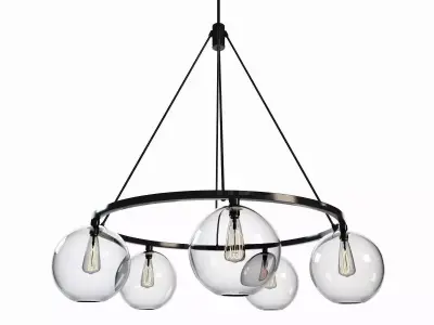 Sola 36 Modern Chandelier 3D model