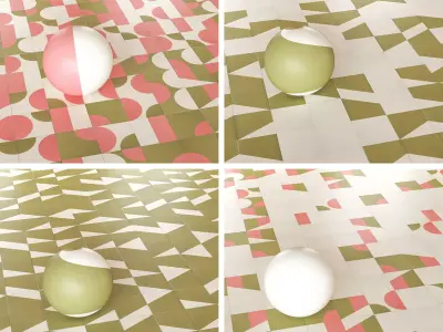 Mutina Puzzle Collection Porcelain Tiles - Set of 26 Texture