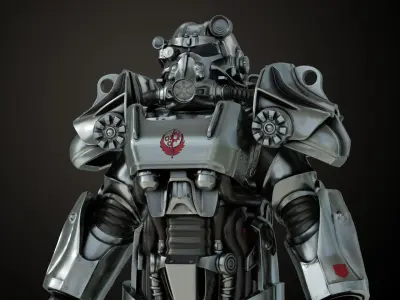 Fallout T60 Brotherhood of Steel Custom 3D print model