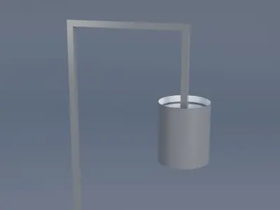 Floor Lamp Low-poly 3D model