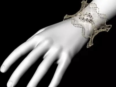 Fusion 3dbracelet light weight 3D print model