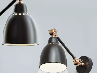 Holder Table Lamp Black 3D model