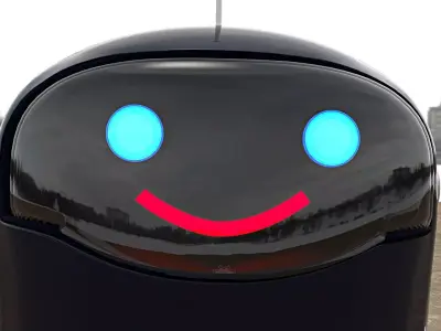 One wheel Robot Rigged  3D model