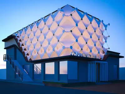 community hall 3D model