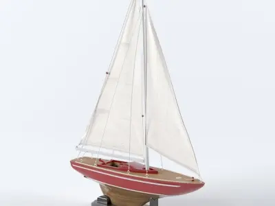 Sailboat decoration 3D model