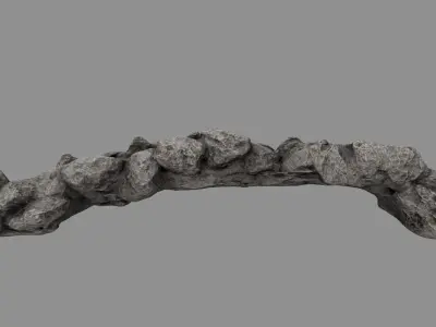 old bridge 010 Low-poly 3D model