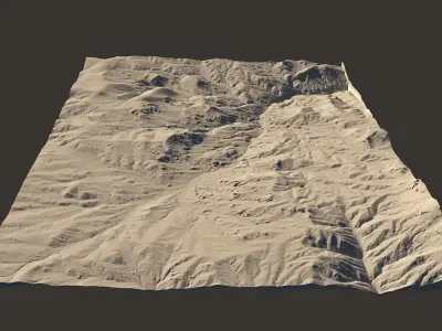 High Detailed Landscape LIDAR 3D model