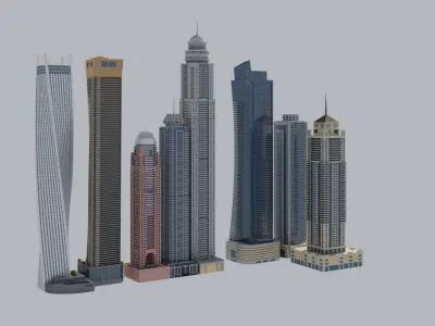Dubai Marina 3D model