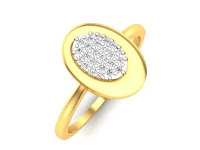 Diamond Ring For Women 3d Print Model 3D print model 71