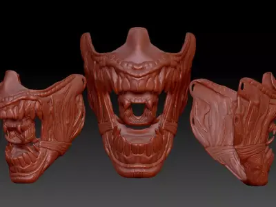 ALIEN inspired face mask 3D print model