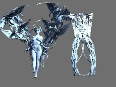 Lilith underworld sculptures  3D model