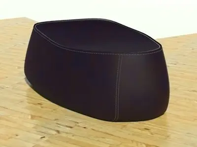 Fjord medium stone black 3D model