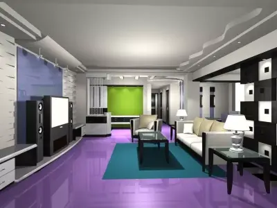 Living Room 3D model