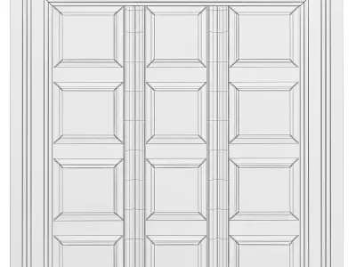 Interior Doors 3d model  Low-poly 3D model