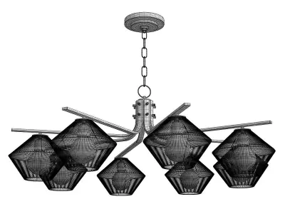 Hudson Valley Lighting Saranac Chandelier Low-poly 3D model