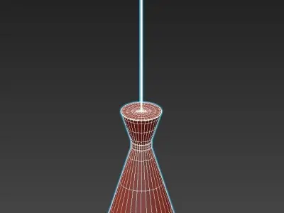 PENDANTS pendant light with gold accents 3D model