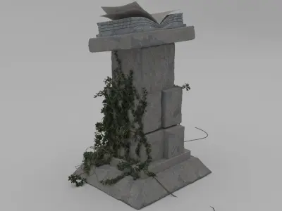 Stilized Pedestal 3D model