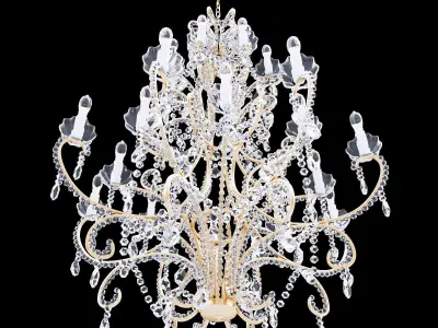 Chandelier Bordeaux Large 3D model