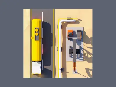 land 82A Low-poly 3D model