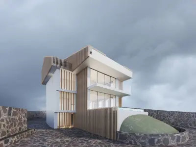 Modern House Residential 3D model