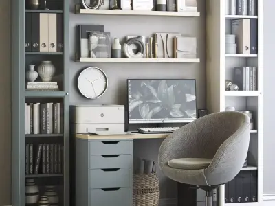 Office workplace 105 3D model