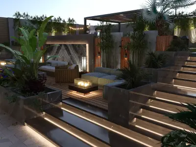 Outdoor Area design  3D model