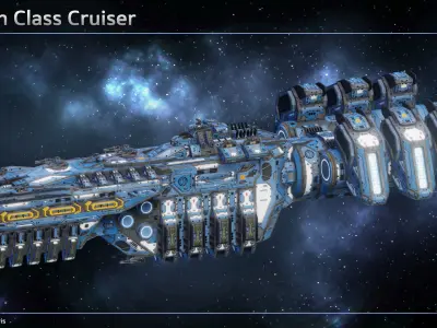 Spaceship Cruiser Collection I 3D Model Pack