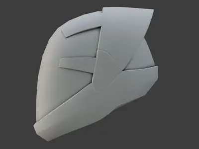 SciFi Helmet Base Mesh SCH4 3D model