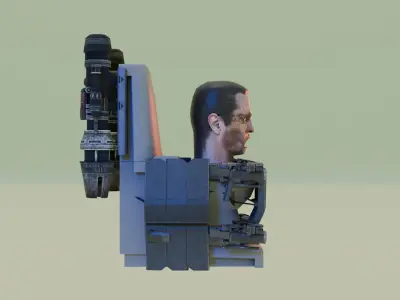 skibidi toilet gman 3D model