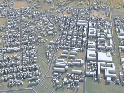 Nyala Sudan 25km AI Low-poly 3D model