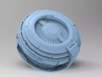 Moon base relay system 1  3D model