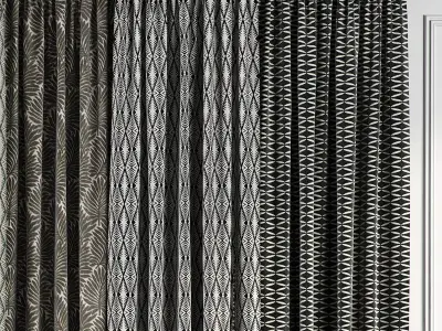 Curtain Set 64 3D model