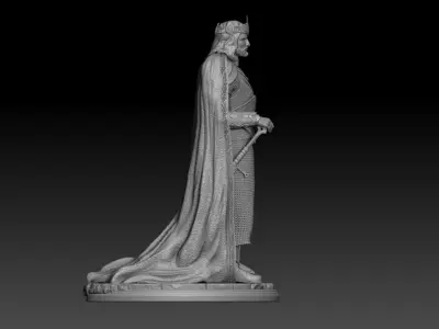 King ARAGORN epic scene Lord of the Rings the return of the KING 3D model