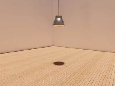 Industrial Style Pendant Lamp 3D Model Free 3D model