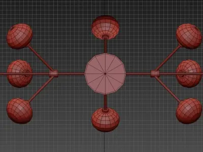 Tooy Nabila chandelier 3D model