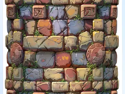 Stylized Wall Seamless Texture Texture 21