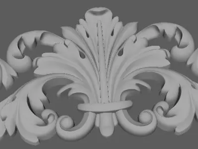 dekor ornate border dies 3D model