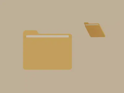 Folder Low-poly 3D model