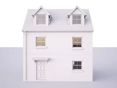 British House Theale B 3D model