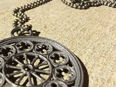 Rose Window Pendant 3D print model