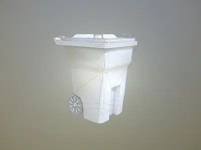 Recycle Bin - 4K PBR Game Ready  Low-poly 3D model