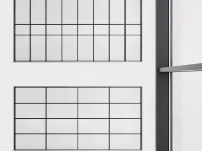 Panoramic glazing Stained glass 43 Low-poly 3D model