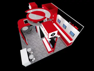 Lilin Exhibition booth 3D model