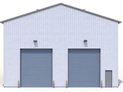 Industrial Building 27 PBR Low-poly 3D model